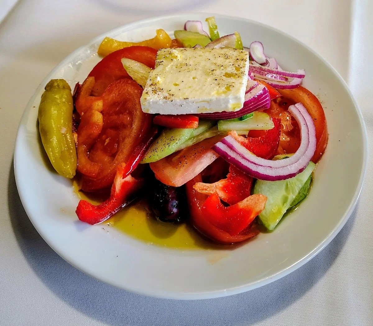 Luftbad Restaurant Der Grieche im Grünen – Griechischer Salat in Stuttgart, Baden-Württemberg