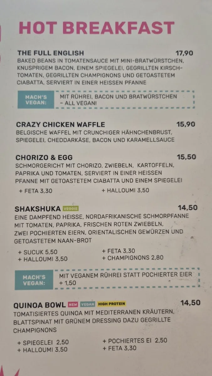 ST. LOUIS Breakfast – Speisekarte in Köln, Nordrhein-Westfalen