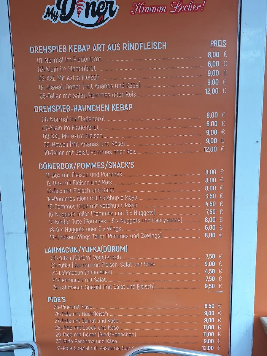My Döner Waiblingen – Speisekarte in Waiblingen, Baden-Württemberg