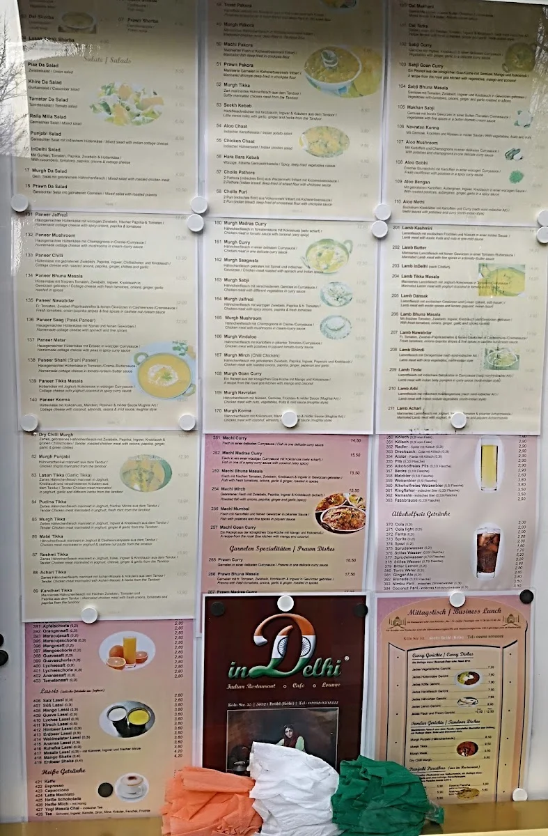inDelhi Indian Restaurant – Speisekarte in Brühl, Nordrhein-Westfalen