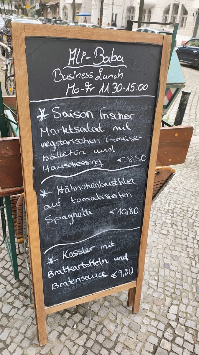 Restaurant Pizzeria Ali Baba – Speisekarte in Berlin