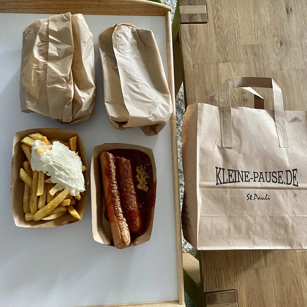 Kleine Pause – Pommes frites in Hamburg