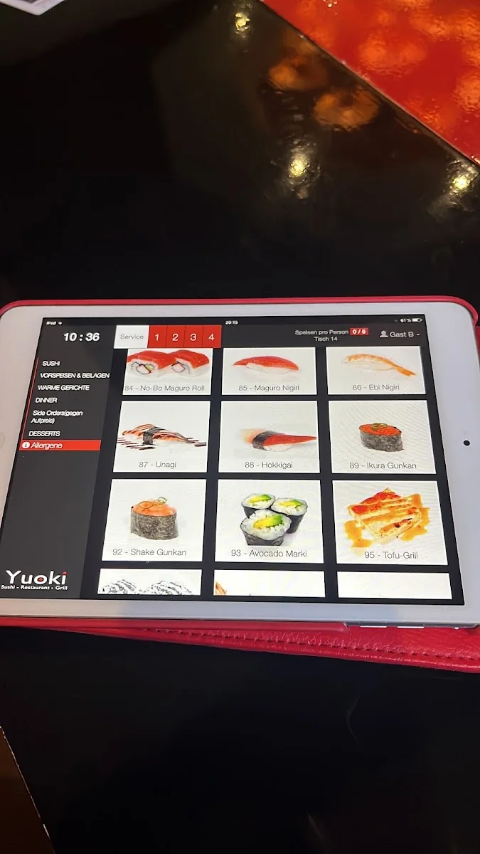 Yuoki Restaurant – Speisekarte in Stuttgart, Baden-Württemberg