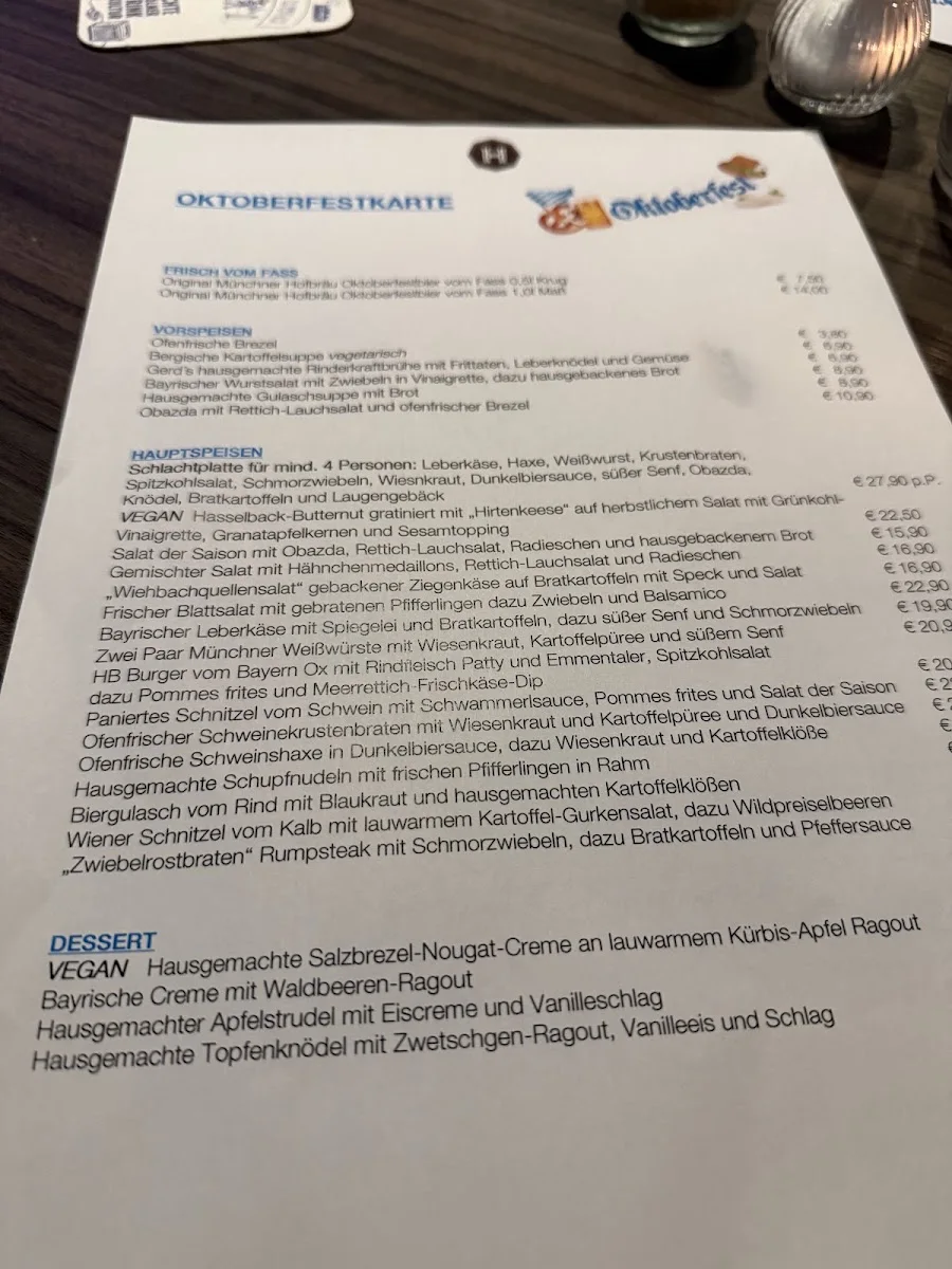Gasthaus Herkenrath Hof – Speisekarte in Leverkusen, Nordrhein-Westfalen