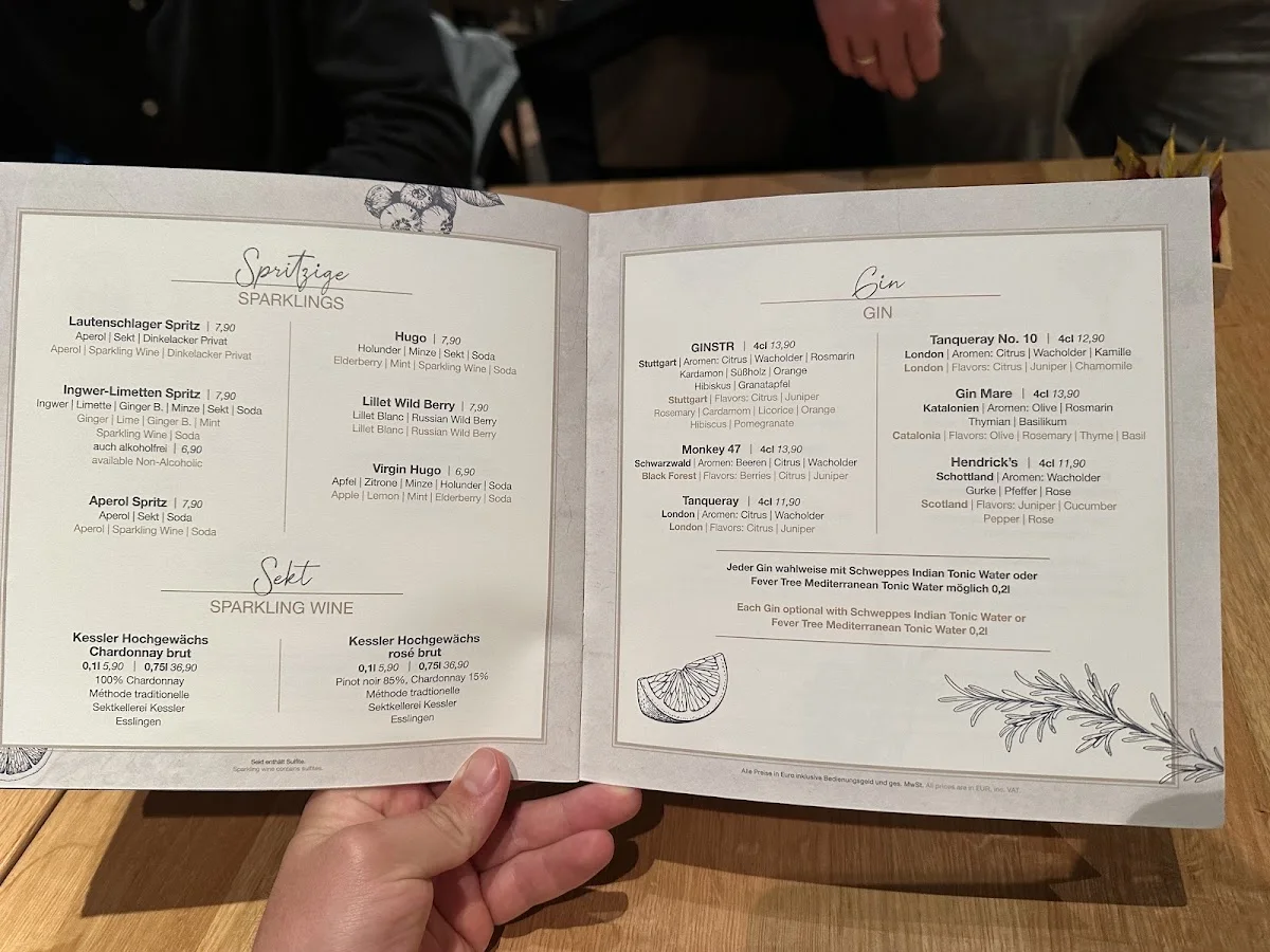 Wirtshaus Lautenschlager – Speisekarte in Stuttgart, Baden-Württemberg
