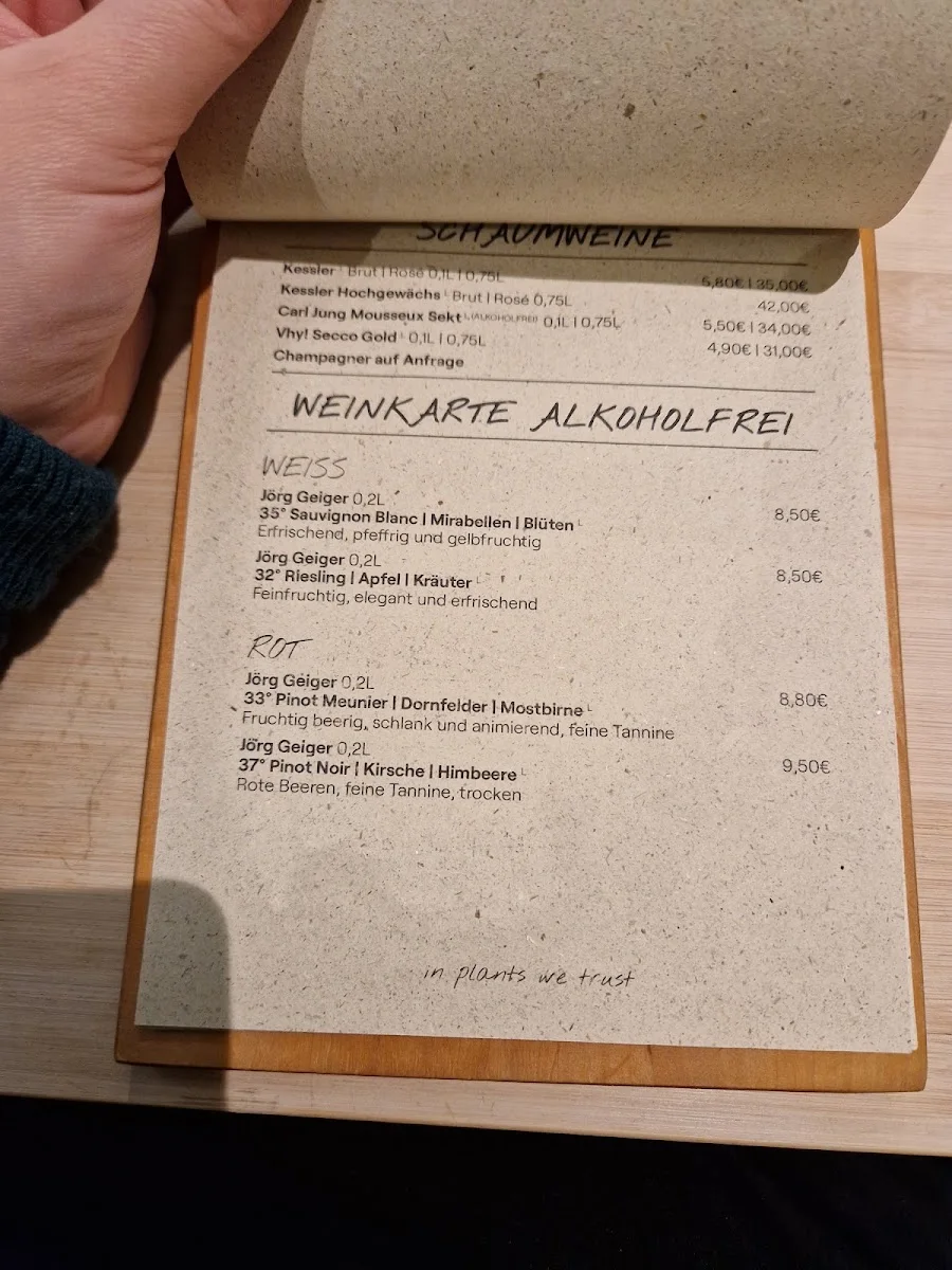 vhy! - in plants we trust – Speisekarte in Stuttgart, Baden-Württemberg
