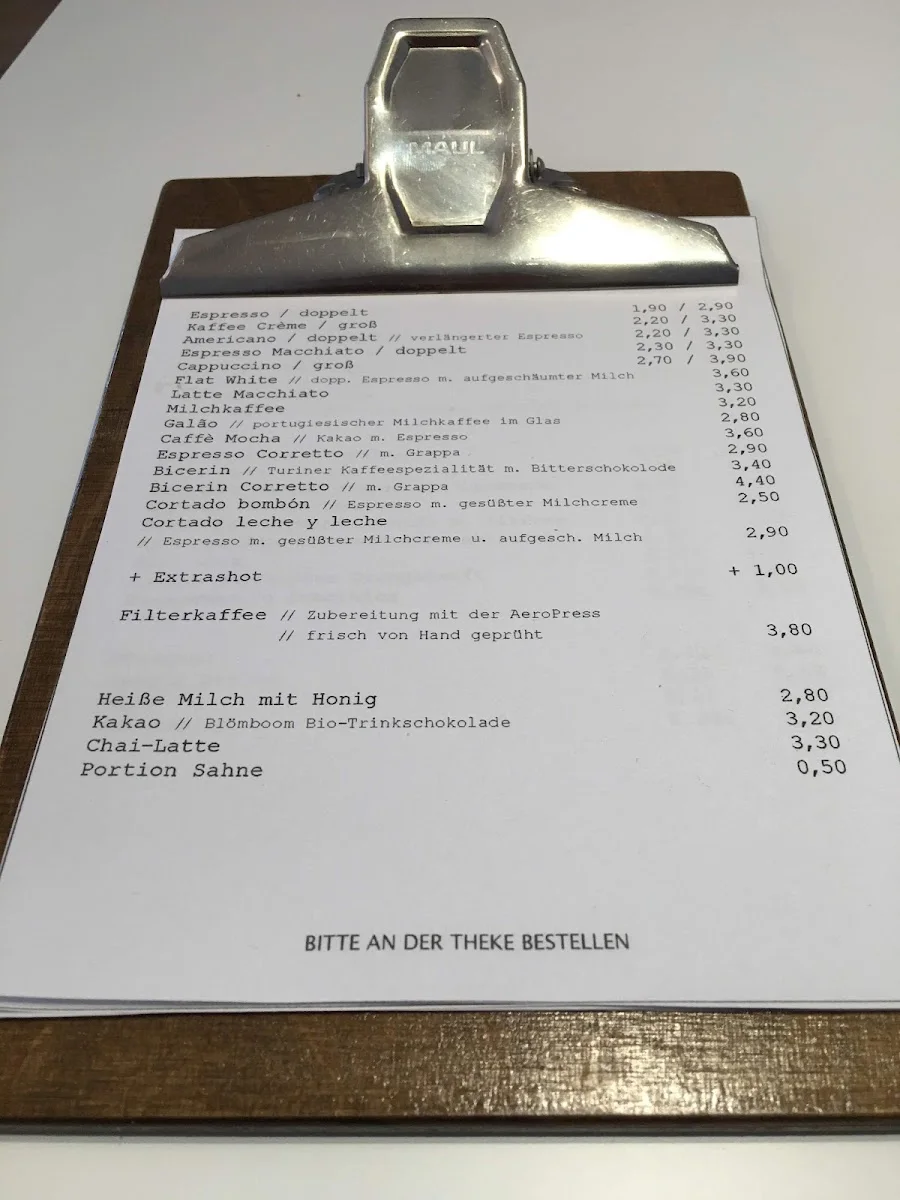 kaffeemacherei – Speisekarte in Frankfurt am Main, Hessen