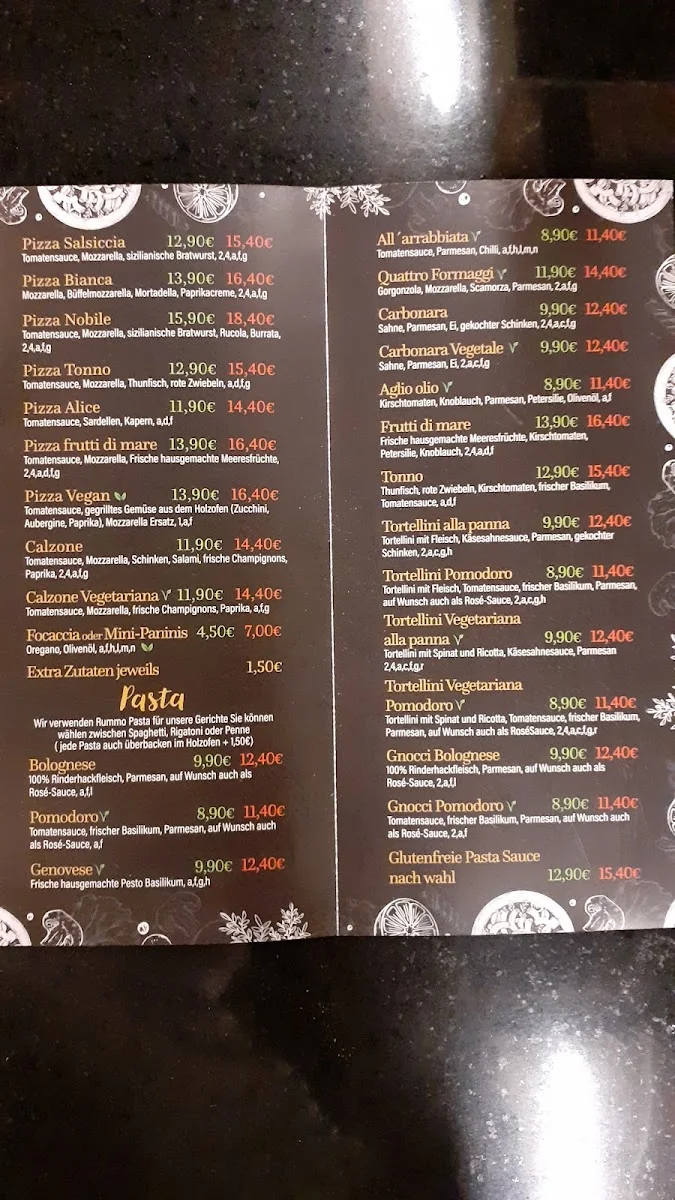 Trattoria Nobile – Speisekarte in Stuttgart, Baden-Württemberg