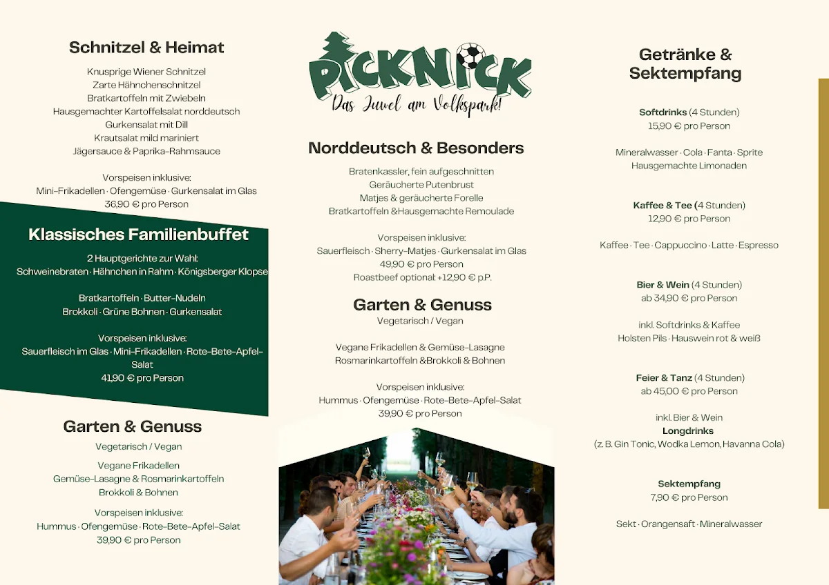 Bistro Picknick – Speisekarte in Hamburg