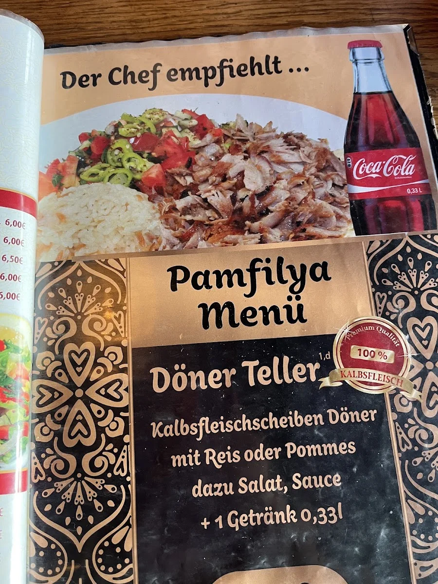 Pamfilya Restaurant – Speisekarte in Berlin