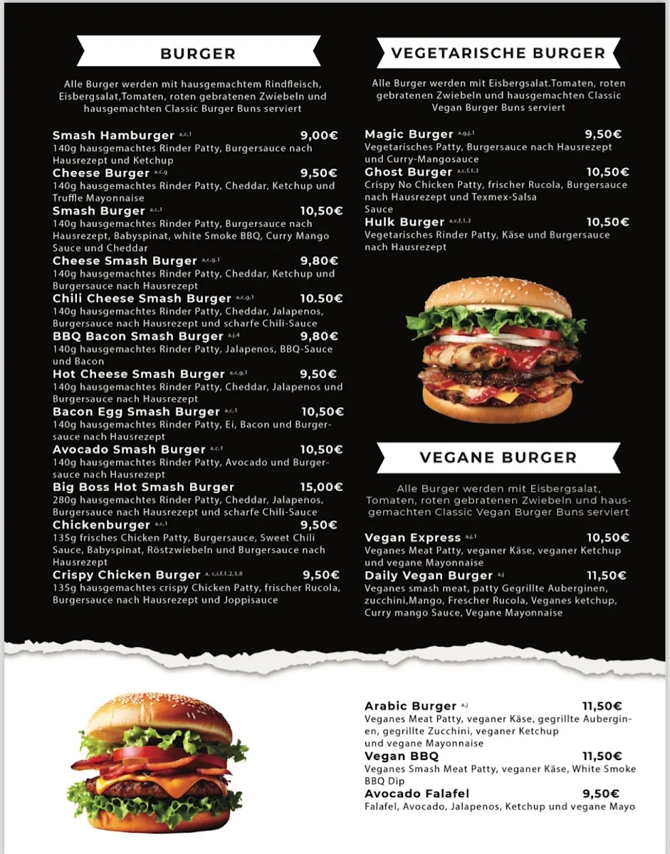 Eat Your Smash Burger – Speisekarte in Köln, Nordrhein-Westfalen