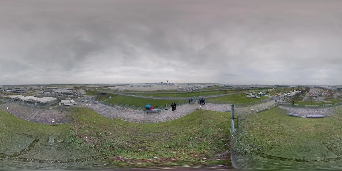 Besucherpark des Flughafen München – Street View & 360°-Fotos in Freising, Bayern