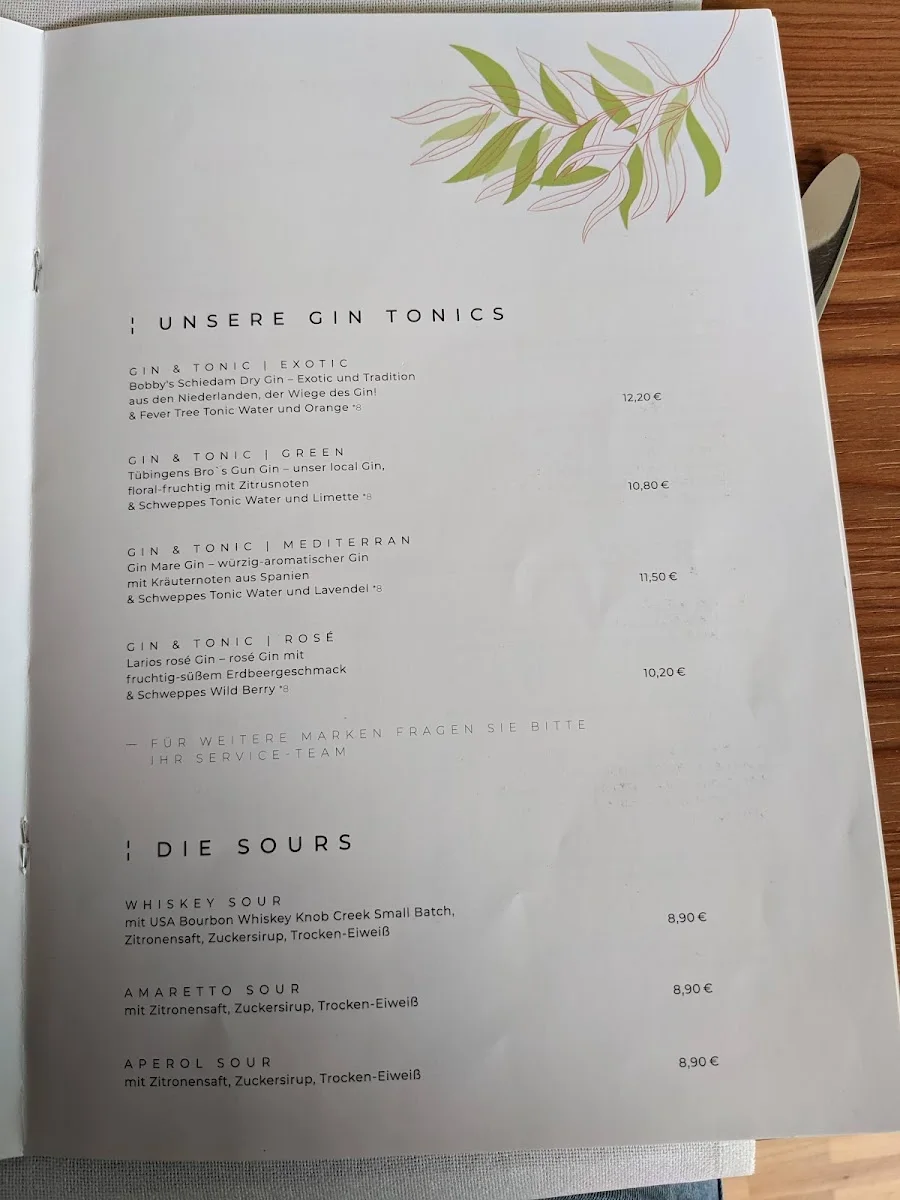 Ludwigs – Speisekarte in Tübingen, Baden-Württemberg