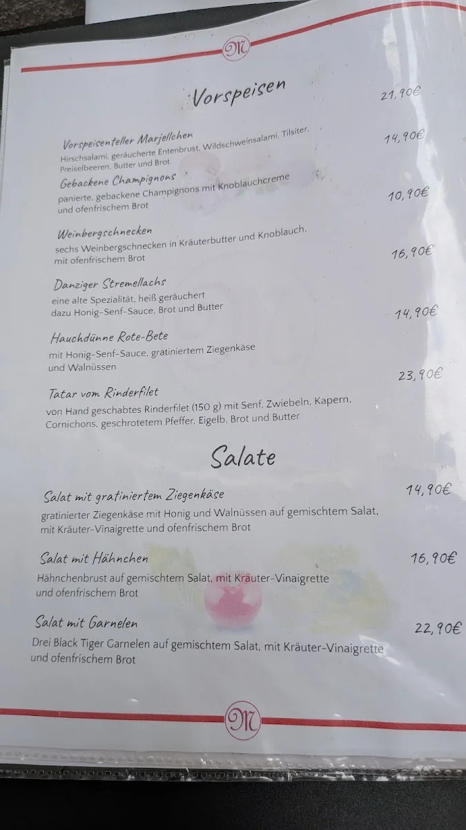 Marjellchen – Speisekarte in Berlin