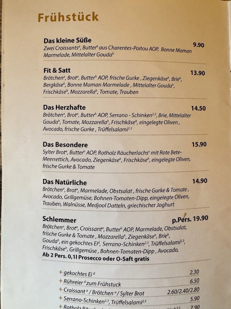 Amélie's Wohnzimmer - Frankfurt am Main – Speisekarte in Frankfurt am Main, Hessen