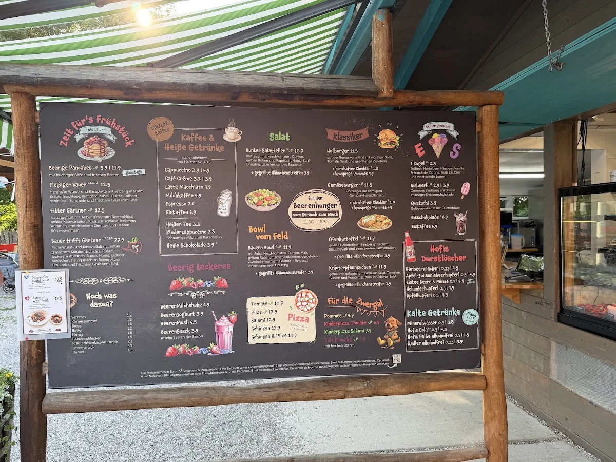 hofreiter BeerenCafé – Speisekarte in München, Bayern