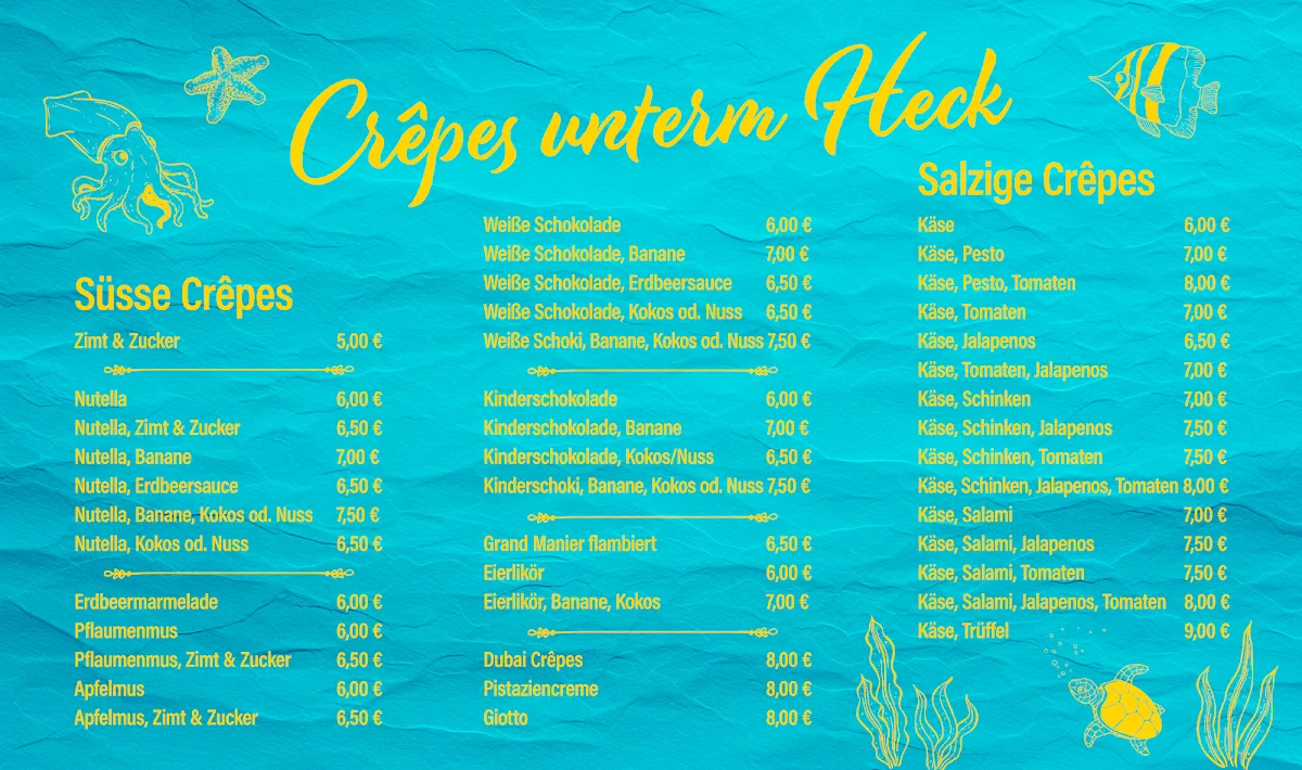 Alte Utting – Speisekarte in München, Bayern