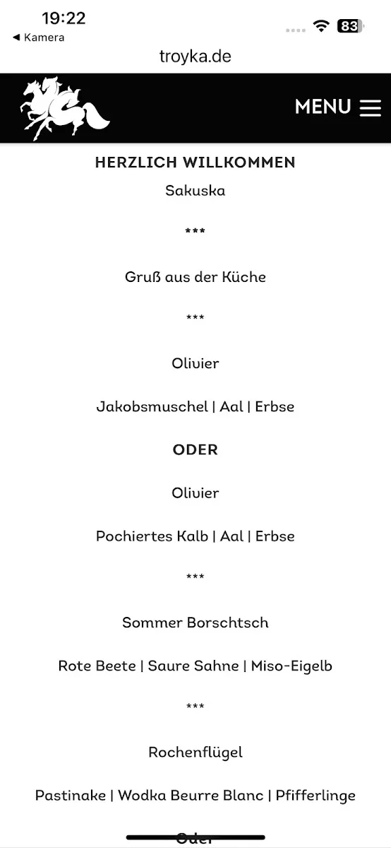 Restaurant TROYKA – Speisekarte in Erkelenz, Nordrhein-Westfalen