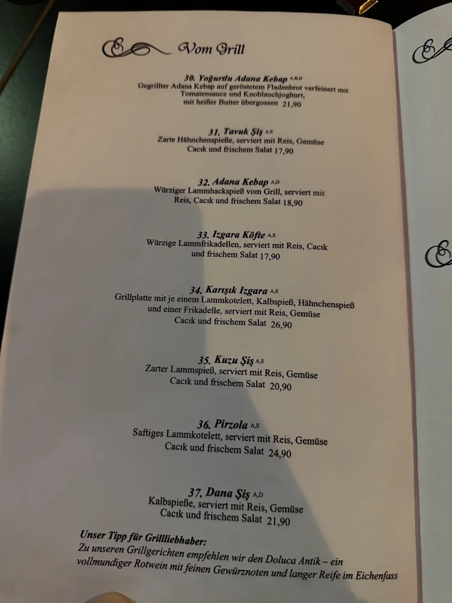 Taverna Yol – Speisekarte in Stuttgart, Baden-Württemberg