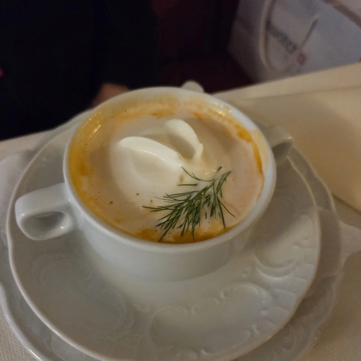 Restaurant Krameramtsstuben – Kürbissuppe in Hamburg