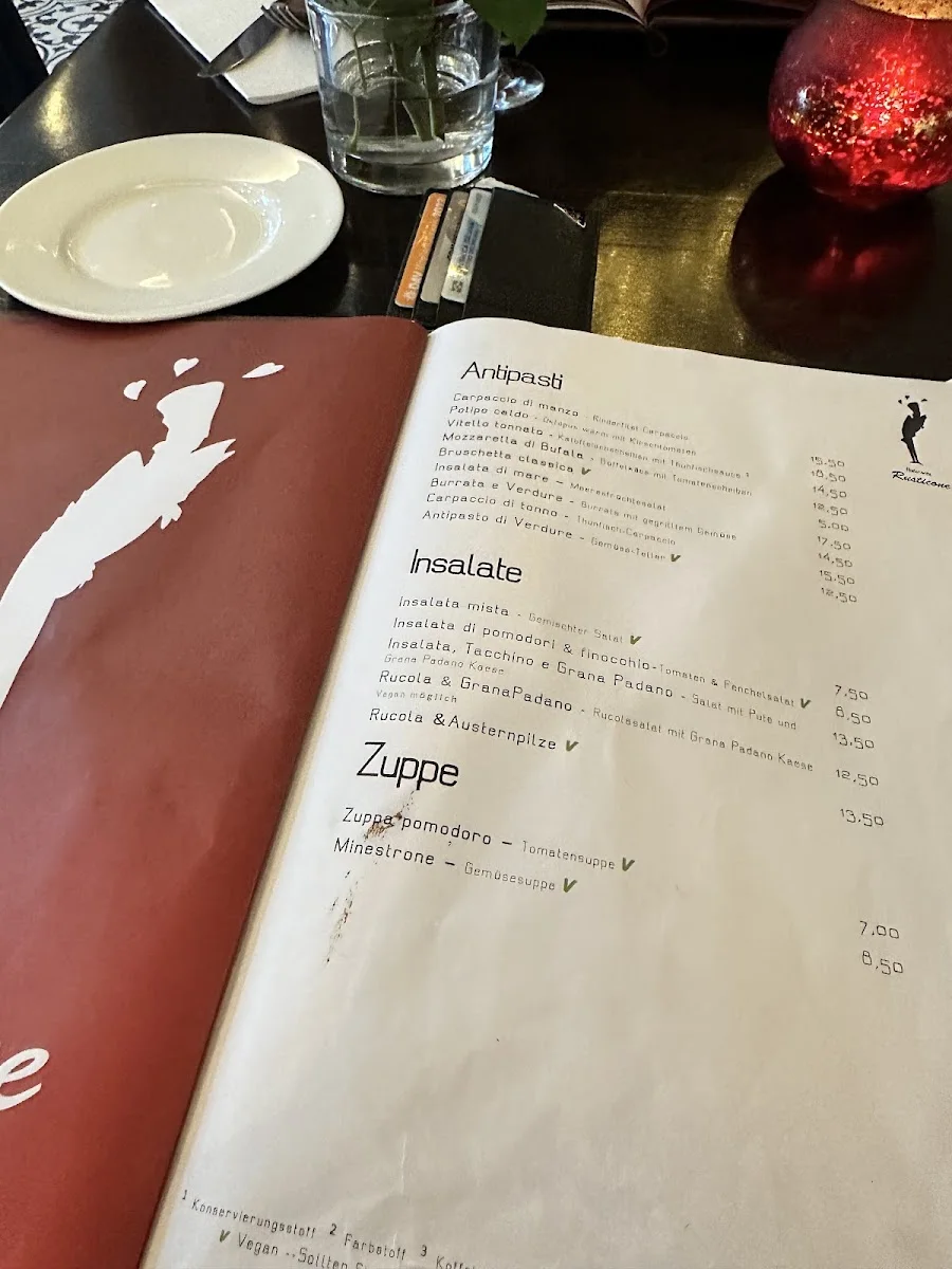 Ristorante Rusticone – Speisekarte in Stuttgart, Baden-Württemberg