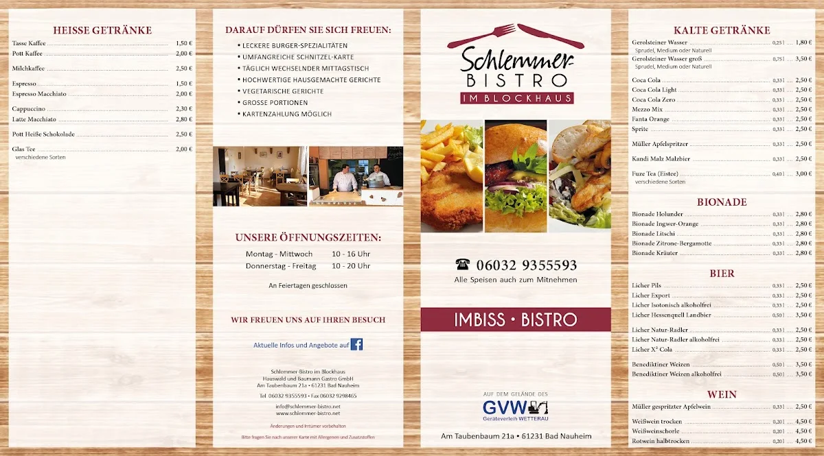 Schlemmer-Bistro im Blockhaus – Vom Inhaber in Bad Nauheim, Hessen