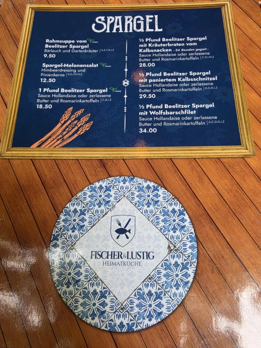 Zur Gerichtslaube – Speisekarte in Berlin