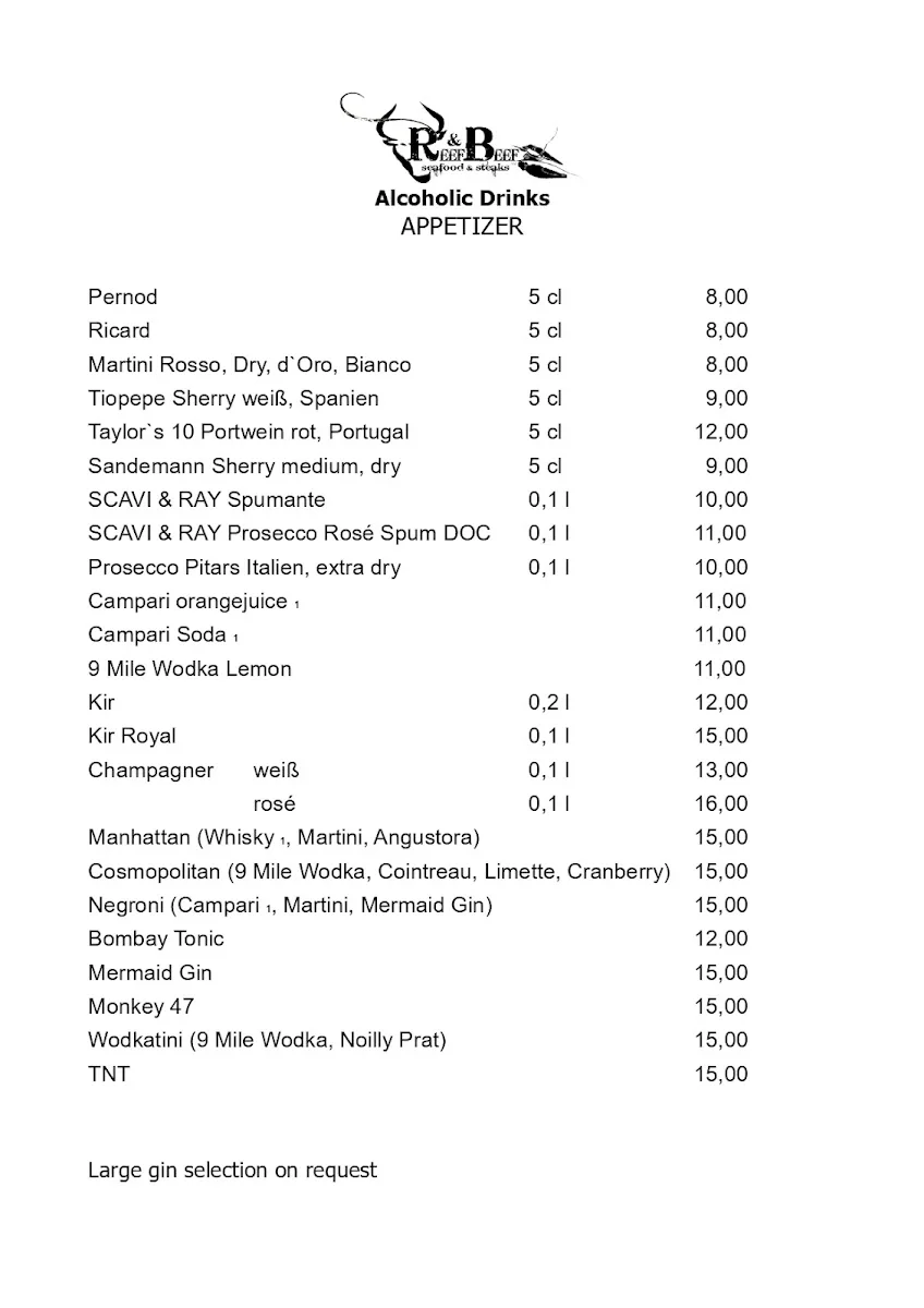 Reef and Beef Köln – Speisekarte in Köln, Nordrhein-Westfalen