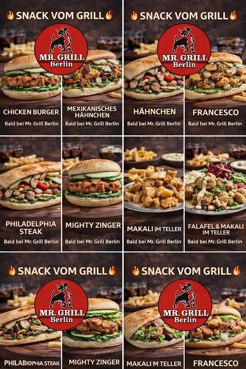 Mr. Grill Berlin – Speisekarte in Berlin