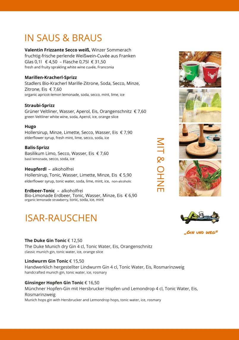 Wirtshaus Zum Straubinger – Speisekarte in München, Bayern