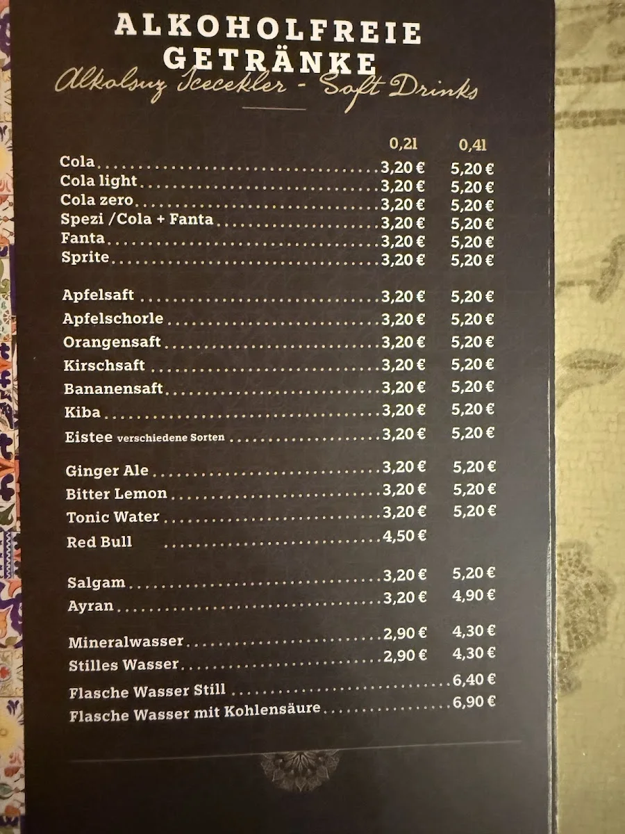 Hatay Ocakbasi Restaurant – Speisekarte in Berlin