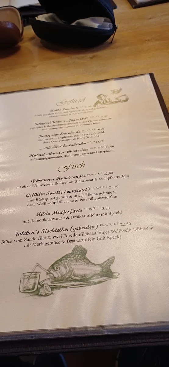 Restaurant Julchen Hoppe – Speisekarte in Berlin