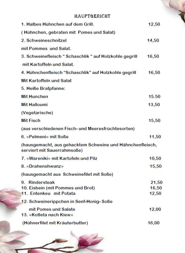 Winkler Hofstüble – Speisekarte in Gaggenau, Baden-Württemberg