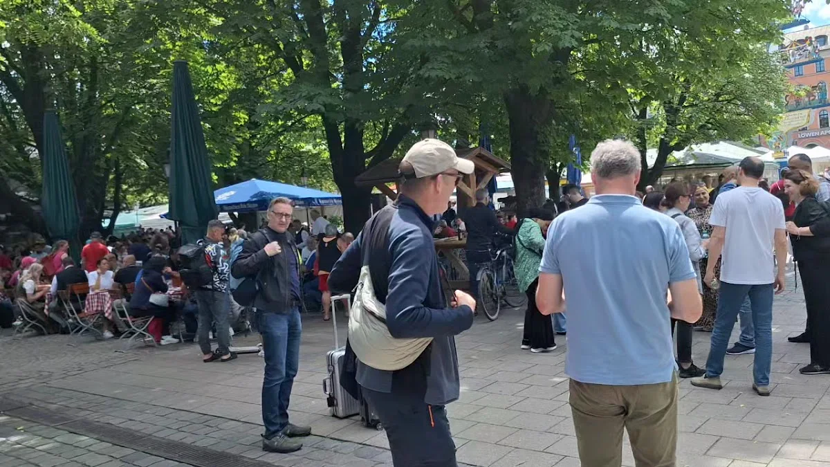Viktualienmarkt – Innenansichten in München, Bayern