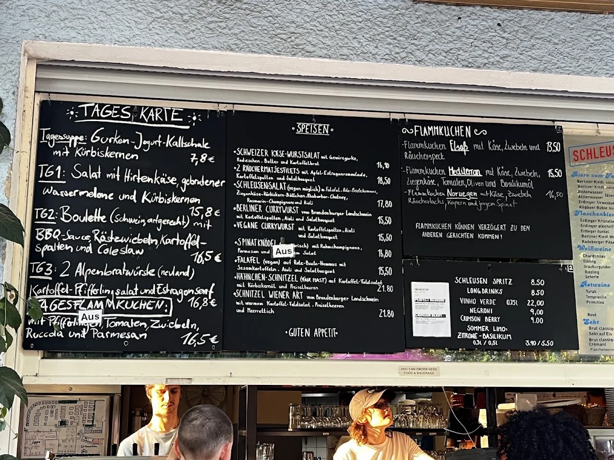 Schleusenkrug – Speisekarte in Berlin