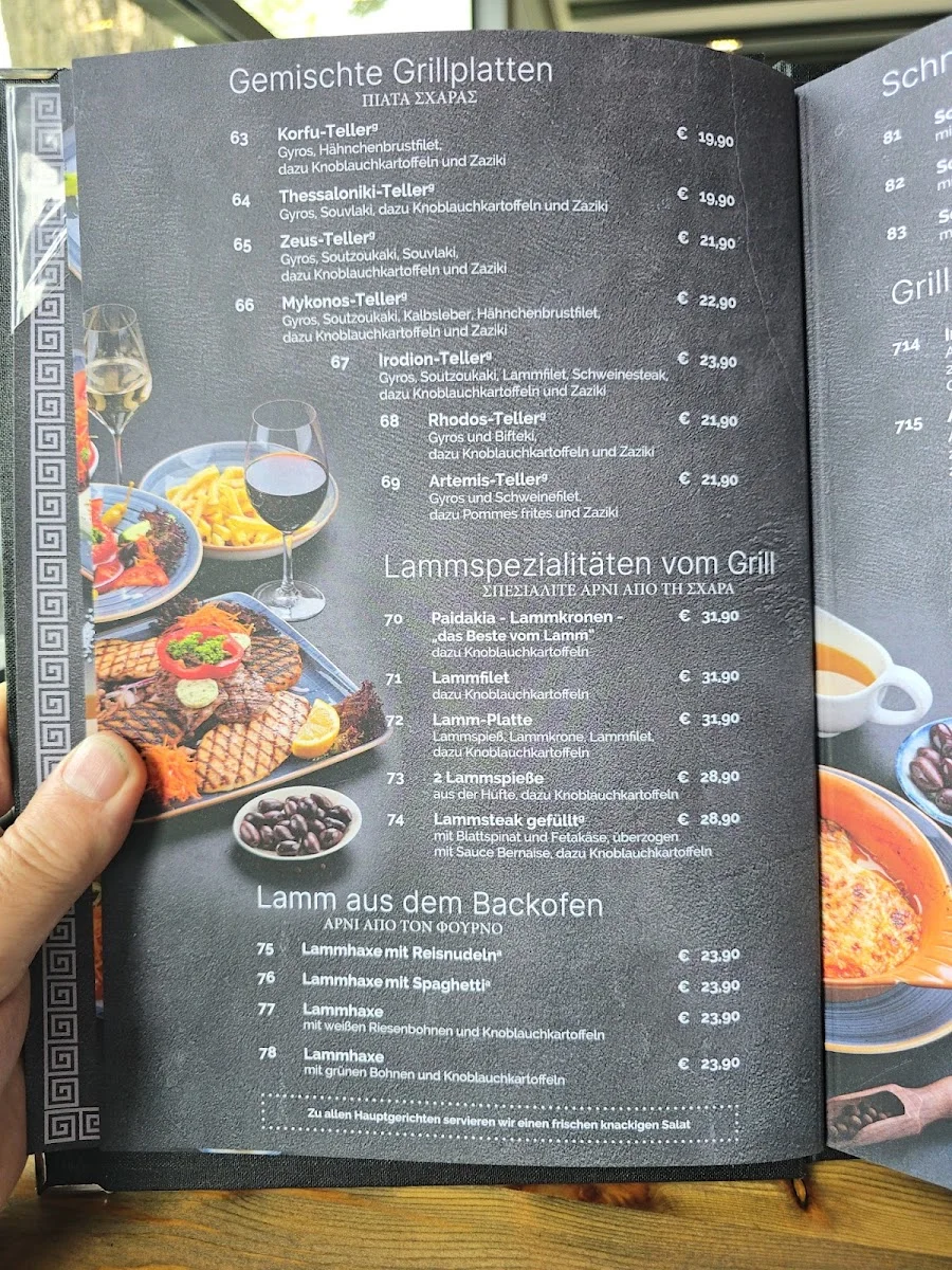 Restaurant Irodion - Ihr Grieche in Schöneiche bei Berlin – Speisekarte in Schöneiche bei Berlin, Brandenburg