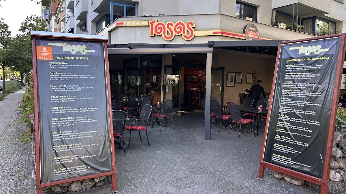 Indian Restaurant Rasas – Speisekarte in Berlin