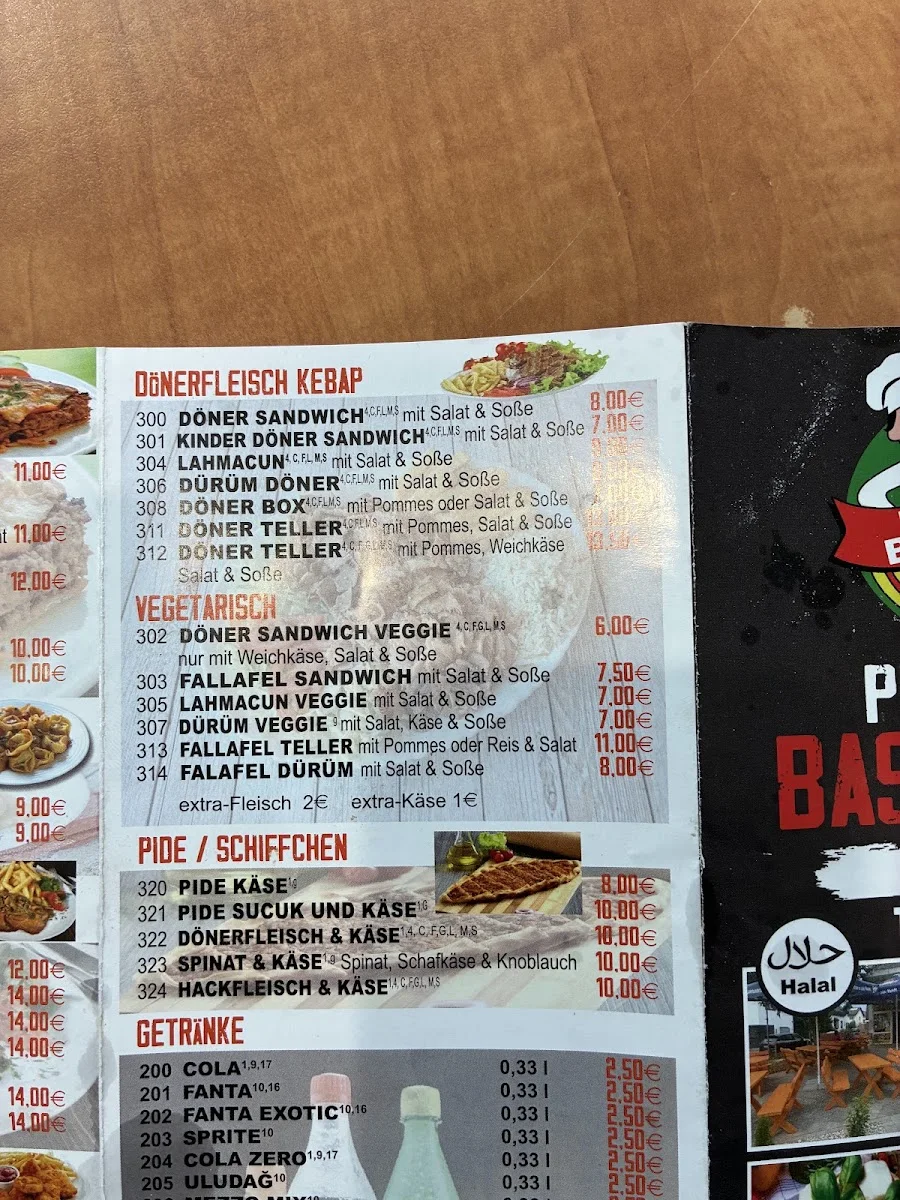 Pizzeria Basilikum – Speisekarte in Offenbach am Main, Hessen