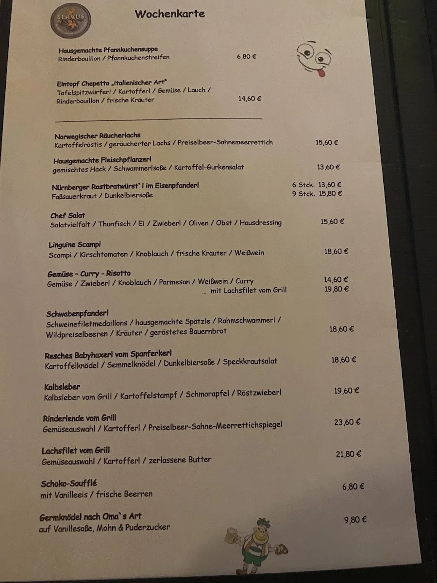 Sendlinger Augustiner – Speisekarte in München, Bayern