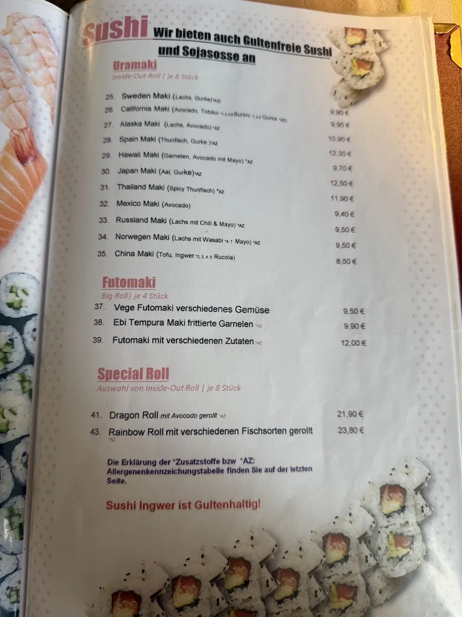 Tokio Dining – Speisekarte in Stuttgart, Baden-Württemberg