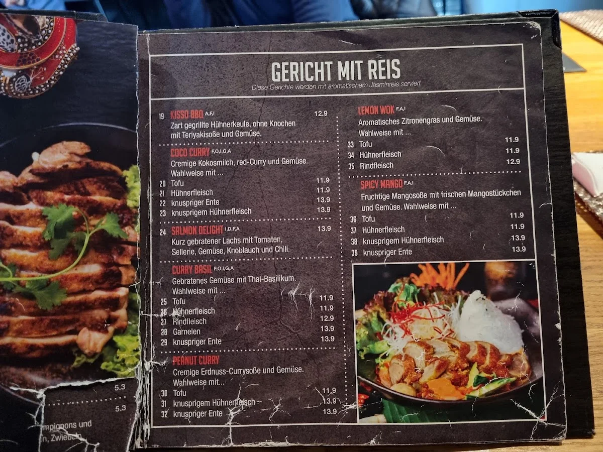 Kisso – Speisekarte in Berlin