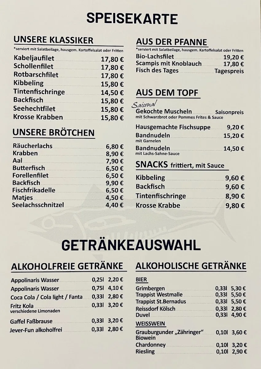 Seefisch & Meer – Speisekarte in Overath, Nordrhein-Westfalen