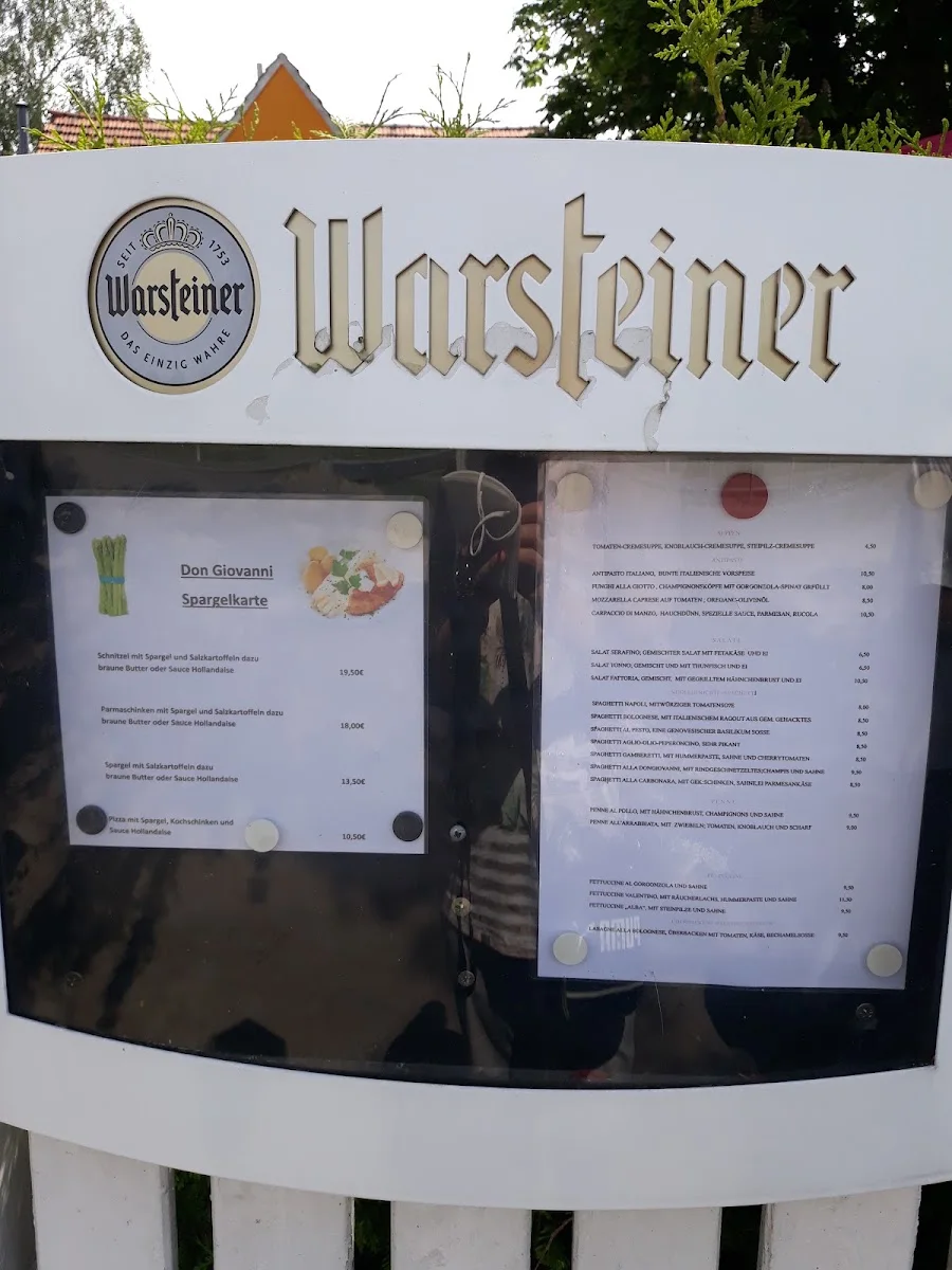 Ristorante Don Giovanni – Speisekarte in Schwanebeck, Brandenburg