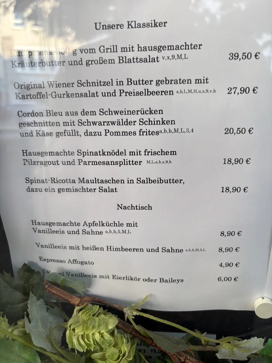 Restaurant Stuttgart - Tauberquelle | Biergarten Stuttgart City – Speisekarte in Stuttgart, Baden-Württemberg