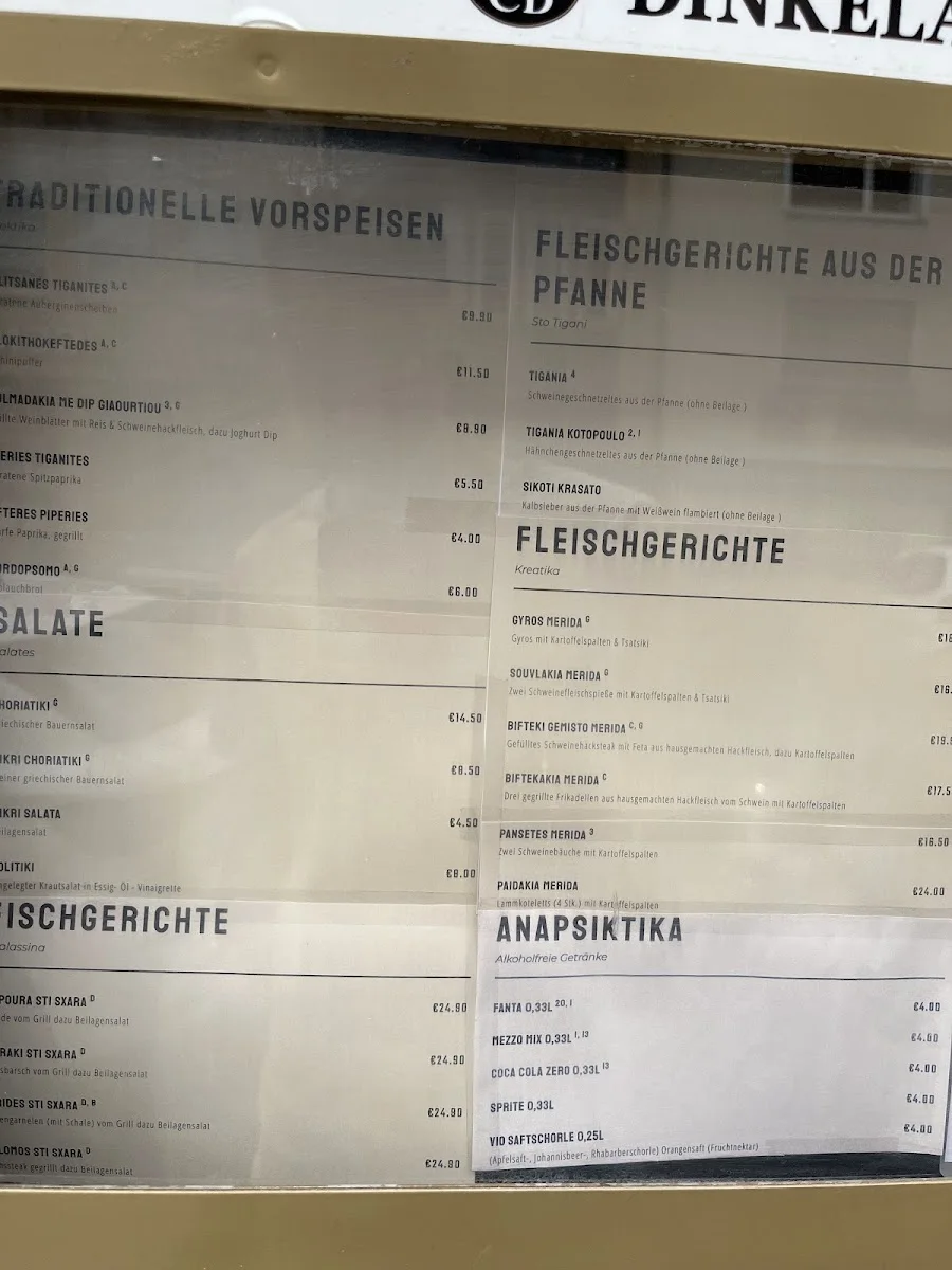 The Little Greek Taverna – Speisekarte in Stuttgart, Baden-Württemberg