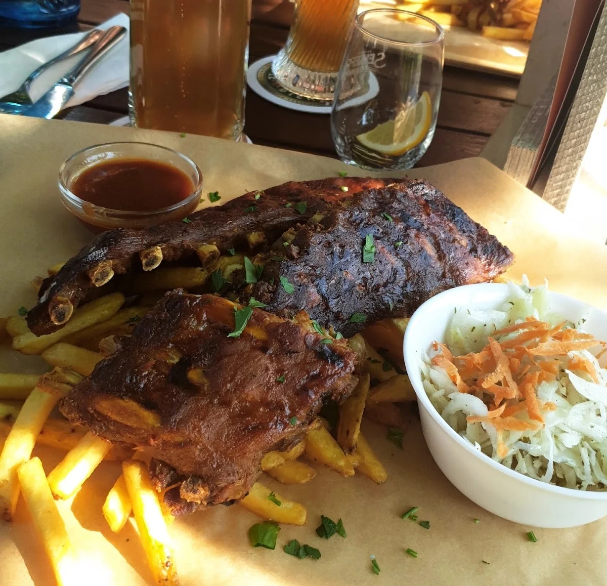 Restaurant & Biergarten Bootshaus Bürgel - Offenbach am Main – Spareribs in Offenbach am Main, Hessen