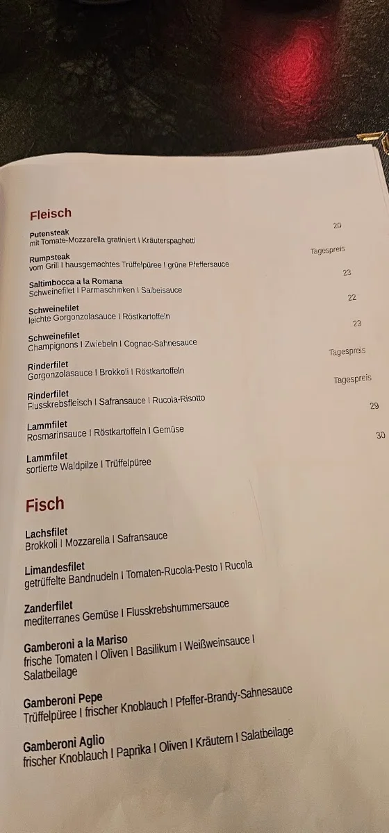 Mariso – Speisekarte in Buxtehude, Niedersachsen