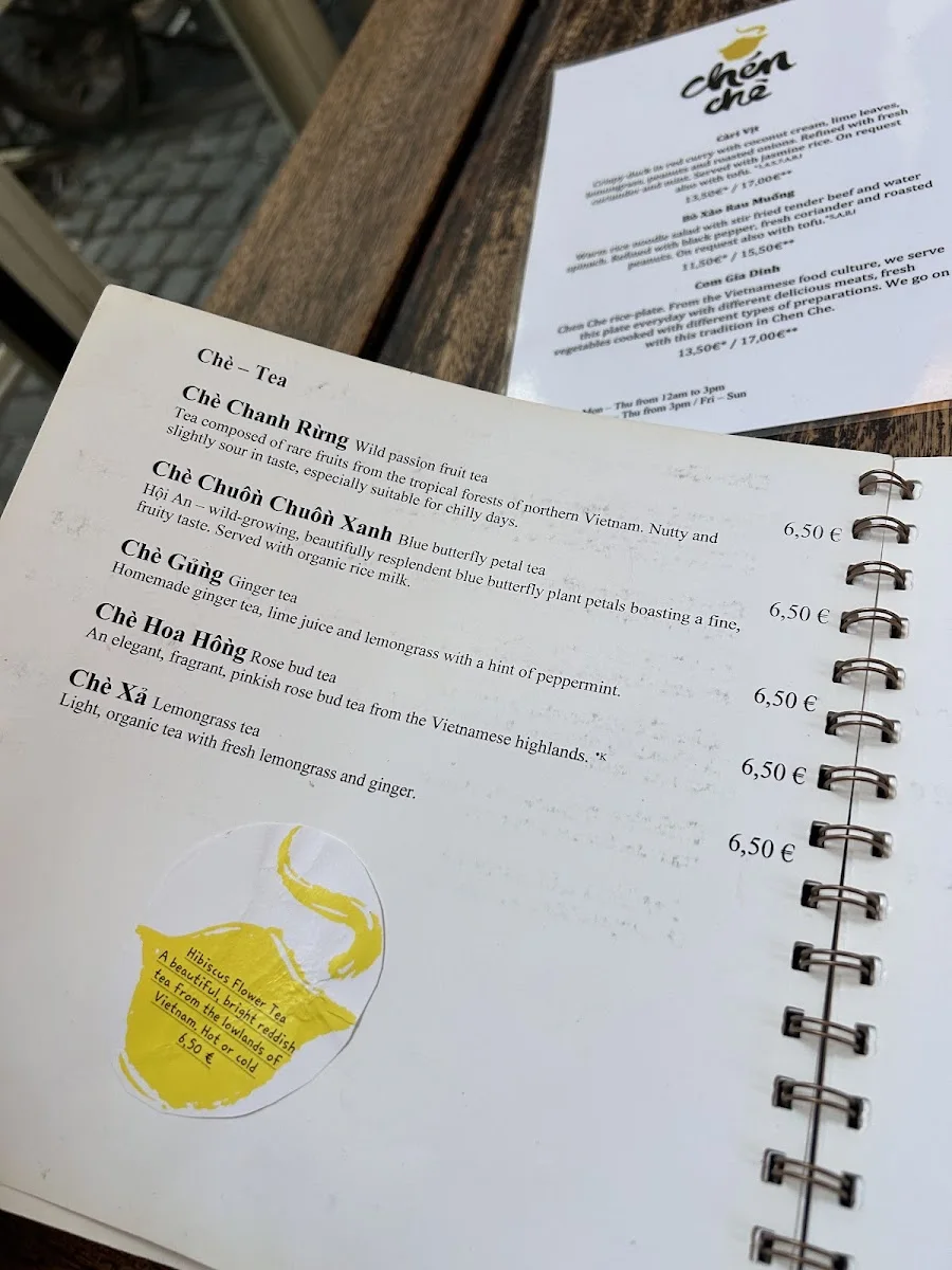Chén Chè – Speisekarte in Berlin