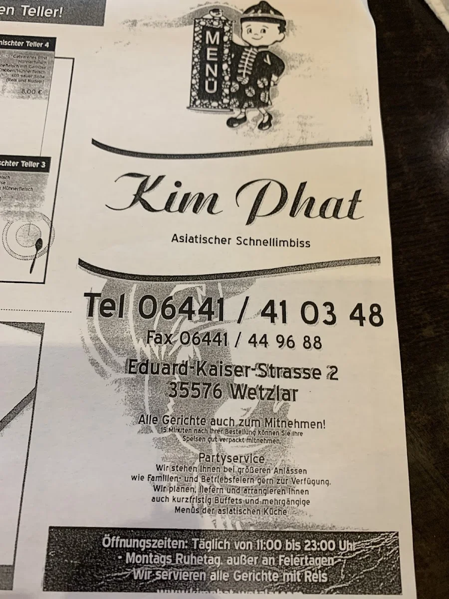 Kim Phat Imbiss - Asiatische Spezialitäten – Besucherfoto: Thorsten Neuburg in Wetzlar, Hessen