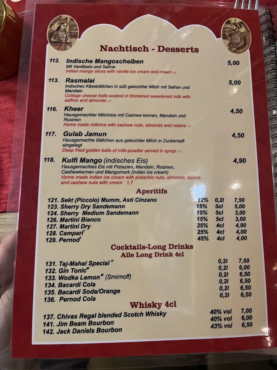 Taj Mahal Osnabrück – Speisekarte in Osnabrück, Niedersachsen